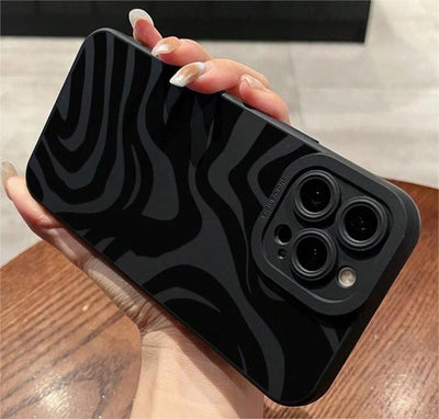 Black Striped Pupil Phone Case